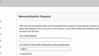 How to DeactivateMemorialize a Dead Persons Facebook Account [upl. by Tymes]