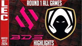 BDS vs TH Highlights ALL GAMES  LEC Winter 2024 Playoffs Upper Round 1  Team BDS vs Team Heretics [upl. by Caine564]