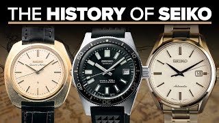 The History Of Seiko Watches  A Look At Their Most Iconic Watches [upl. by Dleifniw37]