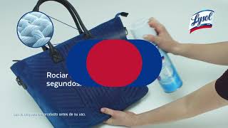 Cómo desinfectar tu BOLSO con Lysol ® [upl. by Cheria]