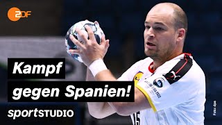 Deutschland – Spanien Highlights  HandballEM 2022  sportstudio [upl. by Holcomb602]