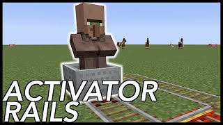 How To Use Activator Rails In Minecraft [upl. by Sacksen]