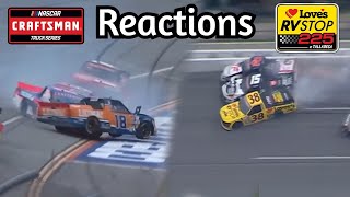 2024 Trucks Talladega Reactions  Loves RV Stop 225 [upl. by Ennayllek]