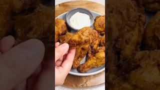 Crispy chicken wings recipefoodchickenfryviralvideochickenwings [upl. by Lubow]