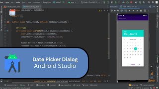 How to create date picker dialog in Android Studio using java [upl. by Davenport]