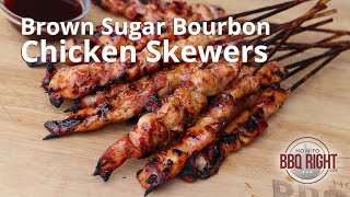 Brown Sugar Bourbon Chicken Skewers [upl. by Enelad980]