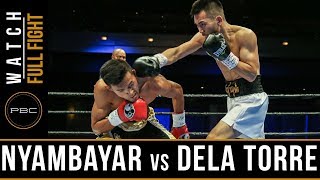 Nyambayar vs Dela Torre FULL FIGHT November 18 2017  PBC on Bounce [upl. by Pearl]