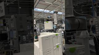 Clever robot at the ​⁠festoolcanada factory woodworking tools [upl. by Ehrenberg]