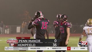 Hempfield routs Penn Manor in Week 6 [upl. by Lledniuq]