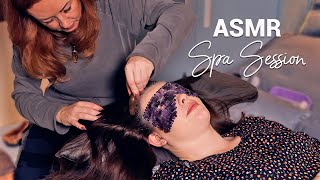 Sleepy ASMR Spa Session 🌟 Hair Growth Oils amp Scalp Massage Face Brushing amp Tuning Forks [upl. by Iad]