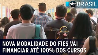 Nova modalidade do Fies vai financiar até 100 dos cursos superiores  SBT Brasil 160224 [upl. by Rheta996]