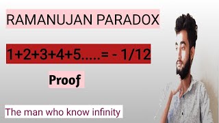 PROVE RAMANUJAN PARADOX BY ABHISHEK YADAV ofwlife recipe [upl. by Raphaela113]