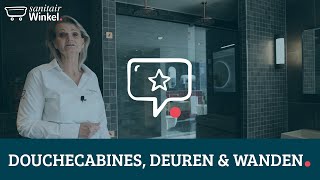 Alles over douchecabines deuren en wanden  Sanitairwinkel [upl. by Carder]