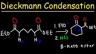 Dieckmann Condensation Reaction Mechanism [upl. by Lyndsey]