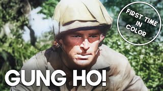 Gung Ho  COLORIZED  Randolph Scott  Classic Movie [upl. by Cohen]