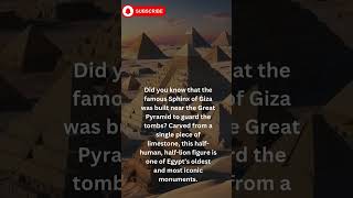 Did You know famous sphinx of Giza  Egyptian pyramids egyptian pyramid [upl. by Ramaj]