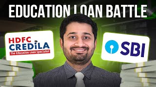 Comparing HDFC Credila vs SBI Education Loan Pros amp Cons Explained  Which One To Choose [upl. by Yecam]