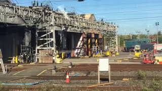 Passing The Longsight TMD Train Depot In Manchester [upl. by Eirolam]