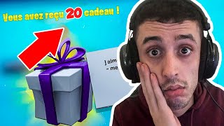 PACK OPENING 20 CADEAUX SUR FORTNITE BATTLE ROYALE [upl. by Haimehen791]