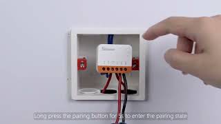 WiFi Smart Switch Wiring amp Pairing Tutorial SONOFF MINI Extreme [upl. by Seka]