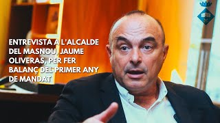 Entrevista a lalcalde del Masnou Jaume Oliveras per fer balanç del primer any de mandat [upl. by Cinimmod]