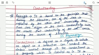 Conductometry or Conductometric titration  Introduction  Pharmaceutical Analysis bpharmacynotes [upl. by Reilamag777]