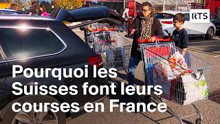 Frontaliers  pourquoi les Suisses font leurs courses en France  RTS [upl. by Ermeena]