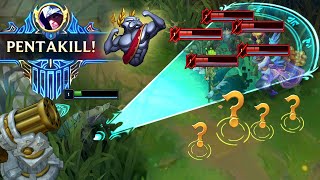 URF Is Very Fun LOL Talon Sivir LVL 1 Pentakill URF Rammus One Shot URF Penta [upl. by Yrtnahc]