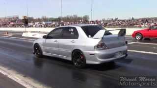 Mitsubishi Lancer Evo vs Honda Civic Hatch [upl. by Hieronymus]