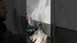 SATISFYING TAPE PULL REVEAL SUPER CRISP PAINT LINE car automobile paintlife autobody satisfying [upl. by Gerek]