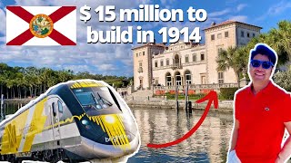 🚕 Vizcaya Museum and Gardens FULL Tour 2022 A True Gem of Miami Florida with Brightline Train [upl. by Yonah]