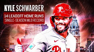 EVERY leadoff homer from Kyle Schwarber’s historic season [upl. by Nonac]