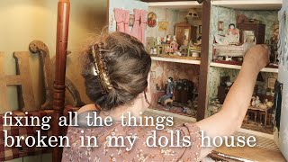 I Fixed All The Things That Needed Fixing In My 1900s Dolls House [upl. by Sewoll291]