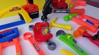 Educational Video with Toy hand tools for kids [upl. by Haleemak]