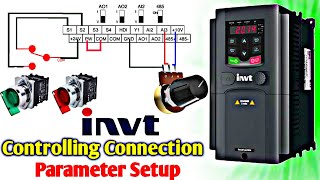 invt GD20 inverter Controlling connection  Parameter Setup  VFD Control amp Parameter set [upl. by Sachiko]