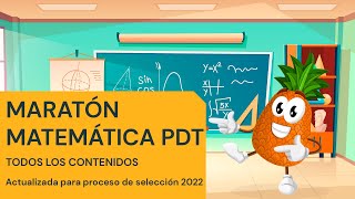 Maratón TODOS LOS CONTENIDOS Matemática PDT [upl. by Ttoile]