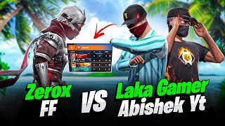 Zerox FF Vs Laka Gamer amp Abishek YT🔥CSRanked [upl. by Ettennor]