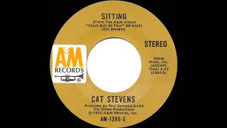 1973 HITS ARCHIVE Sitting  Cat Stevens stereo 45 [upl. by Aicinat627]