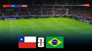 CHILE vs BRAZIL  FIFA World Cup 2026™ Qualifiers  Full Match Penalties  Realistic PES Gameplay [upl. by Tdnaltroc394]