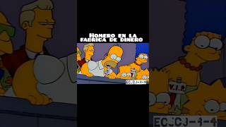 Homero en la Fabrica de dinero thesimpsons homersimpson funny shorts shortsfeed shortsviral [upl. by Annawd902]