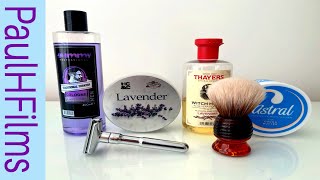 Lavender Sunday Shave with the Merkur Futur Adjustable Razor [upl. by Mor]