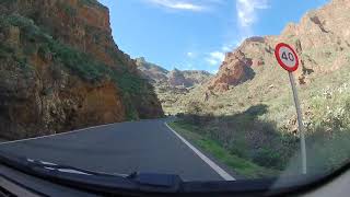 Gran Canaria from Ingenio to Barranco de Guayadeque and back [upl. by Novit405]