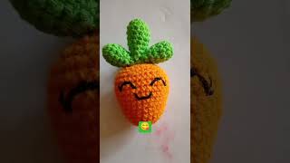 Zanahoria feliz a crochet crochettutorial parati foryou emprendimiento [upl. by Aicire151]