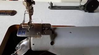 Рукавная АДЛЕР2 ADLER 205 MO25 швейная машина Sewing machine [upl. by Kelbee571]