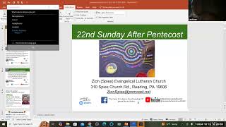 Worship Saturday Oct 19 Pentecost 22 2024 Welcome Rev Justin Johnson [upl. by Ahsirak]