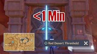 How To Unlock Red Desert Threshold Domain  Genshin Impact Edge of the End [upl. by Oliva977]