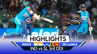 IND vs SL 3rd ODI Match Highlights India vs Sri Lanka 3rd ODI Highlights  Dunith Wellalage [upl. by Stiles]