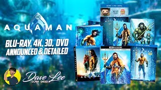 AQUAMAN  Bluray 4K 3D DVD Announced amp Detailed [upl. by Katinka]