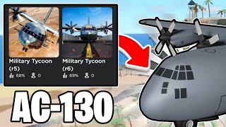 Roblox Military Tycoon AC130 UPDATE COMING SOON [upl. by Leiru190]