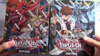 Yugioh 2016 MegaTin Yugi amp Slifer and Kaiba amp Obelisk Opening [upl. by Sillyrama57]